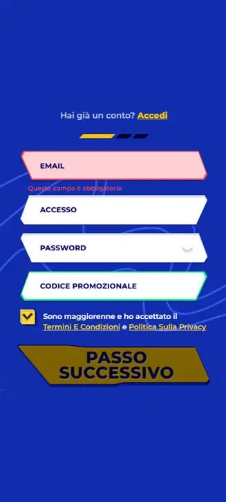 Processo di registrazione di Mr. Pacho su smartphone Processo di registrazione di Mr. Pacho su smartphone