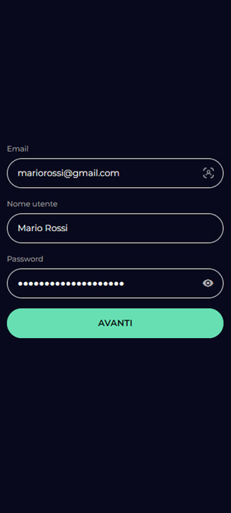 Processo di registrazione di YoyoSpins su smartphone Processo di registrazione di YoyoSpins su smartphone
